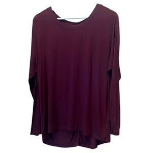 Victoria’s Secret Women’s Long Sleeve Modal T Shirt Hi Low Size Small Purple